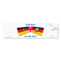 I Love Saarland ist mir lieb bumper stickers by Vexillophile I Love Saarland ist mir lieb bumper stickers