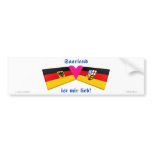 I Love Saarland ist mir lieb Bumper Sticker