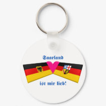 I Love Saarland ist mir lieb keychains by Vexillophile I Love Saarland ist mir lieb keychains