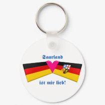 I Love Saarland ist mir lieb keychains by Vexillophile I Love Saarland ist mir lieb keychains