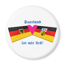 I Love Saarland ist mir lieb Refrigerator Magnet