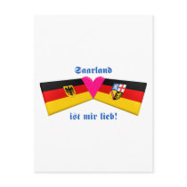 I Love Saarland ist mir lieb postcards by Vexillophile I Love Saarland ist mir lieb postcards