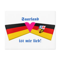 I Love Saarland ist mir lieb postcards by Vexillophile I Love Saarland ist mir lieb postcards