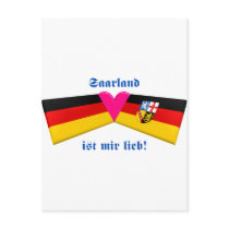 I Love Saarland ist mir lieb postcards by Vexillophile I Love Saarland ist mir lieb postcards