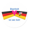 I Love Saarland ist mir lieb stickers by Vexillophile I Love Saarland ist mir lieb stickers