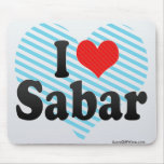I Love Sabar mousepads