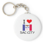 I Love SAC CITY Iowa Keychain