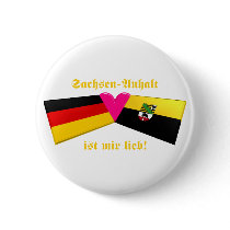 I Love Sachsen-Anhalt ist mir lieb Pinback Button