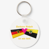 I Love Sachsen-Anhalt ist mir lieb keychains by Vexillophile I Love Sachsen-Anhalt ist mir lieb keychains