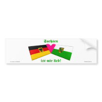 I Love Sachsen ist mir lieb bumper stickers by Vexillophile I Love Sachsen ist mir lieb bumper stickers