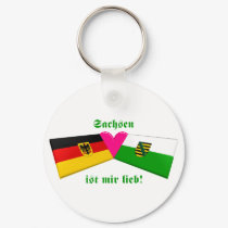 I Love Sachsen ist mir lieb keychains by Vexillophile I Love Sachsen ist mir lieb keychains