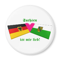 I Love Sachsen ist mir lieb magnets by Vexillophile I Love Sachsen ist mir lieb magnets