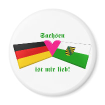 I Love Sachsen ist mir lieb magnets by Vexillophile I Love Sachsen ist mir lieb magnets