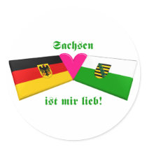 I Love Sachsen ist mir lieb stickers by Vexillophile I Love Sachsen ist mir lieb stickers