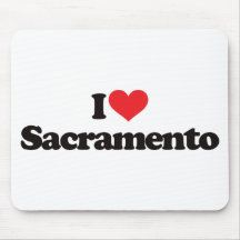 I Love Sacramento Mouse Mat