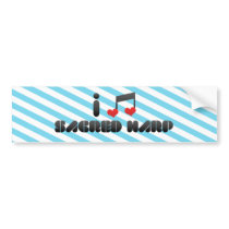I Love Sacred Harp Bumper Sticker