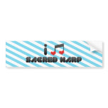 I Love Sacred Harp Bumper Sticker