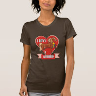 I Love Saddlebreds Heart T-Shirt