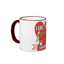 I Love Saddlebreds Ringer Mug by kimd43 I Love Saddlebreds Ringer Mug