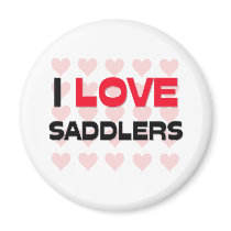 I LOVE SADDLERS magnets