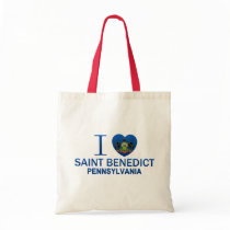 I Love Saint Benedict, PA Tote Bag