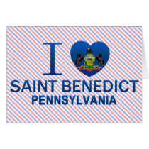 I Love Saint Benedict, PA Cards