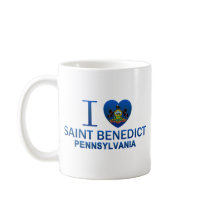 I Love Saint Benedict, PA Coffee Mugs
