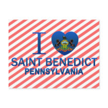 I Love Saint Benedict, PA Post Card