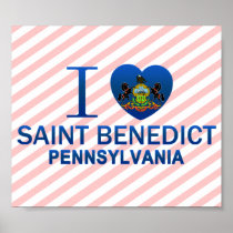 I Love Saint Benedict, PA Print