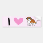 I Love Saint Bernards Bumper Stickers