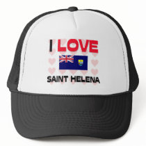I Love Saint Helena hats