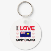 I Love Saint Helena keychains