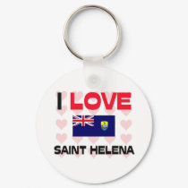 I Love Saint Helena keychains