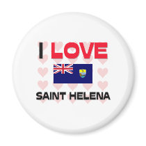 I Love Saint Helena magnets by tshirtshirts I Love Saint Helena magnets