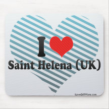 I Love Saint Helena (UK) Mouse Pad
