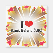 I Love Saint Helena (UK) Refrigerator Magnets