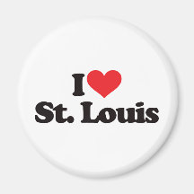 I Love Saint Louis Fridge Magnet