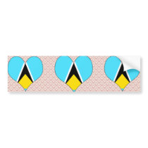 I Love Saint Lucia Bumper Sticker