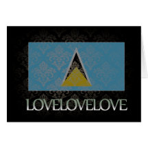 I love Saint Lucia Cool Card