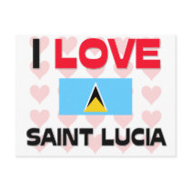 I Love Saint Lucia postcards by tshirtshirts I Love Saint Lucia postcards
