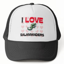 I Love Salamanders hats