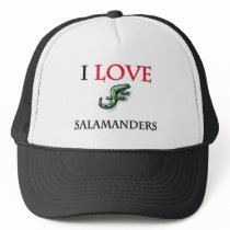 I Love Salamanders hats