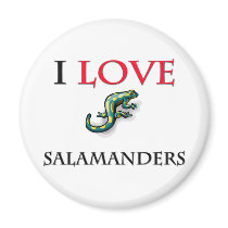 I Love Salamanders magnets