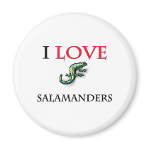 I Love Salamanders magnets