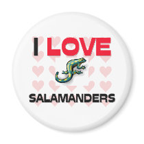 I Love Salamanders magnets