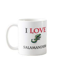 I Love Salamanders mugs