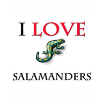 I Love Salamanders t-shirts