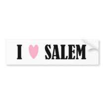 I LOVE SALEM BUMPER STICKER