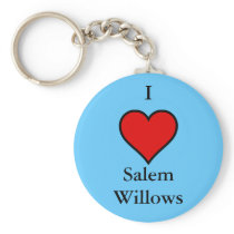 I Love Salem Willows Keychains