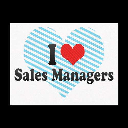 I Love Sales Managers Post Cards